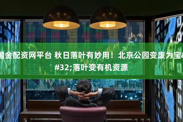 国金配资网平台 秋日落叶有妙用！北京公园变废为宝 落叶变有机资源