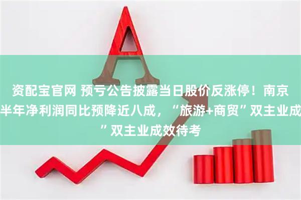 资配宝官网 预亏公告披露当日股价反涨停！南京商旅上半年净利润同比预降近八成，“旅游+商贸”双主业成效待考