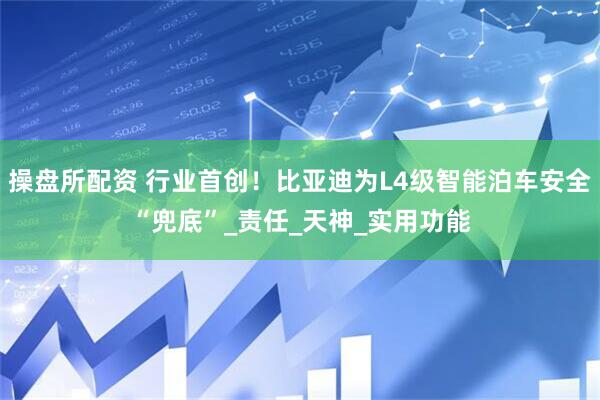 操盘所配资 行业首创！比亚迪为L4级智能泊车安全“兜底”_责任_天神_实用功能