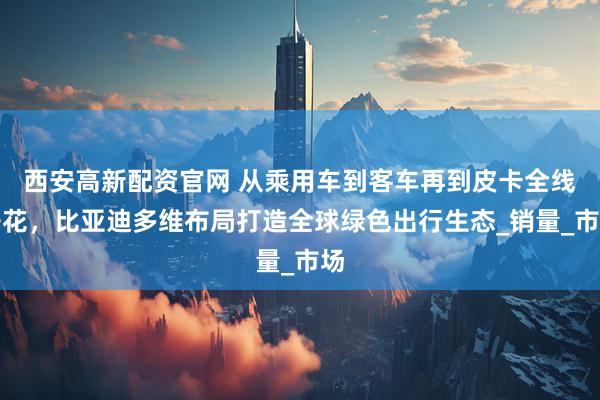 西安高新配资官网 从乘用车到客车再到皮卡全线开花，比亚迪多维布局打造全球绿色出行生态_销量_市场